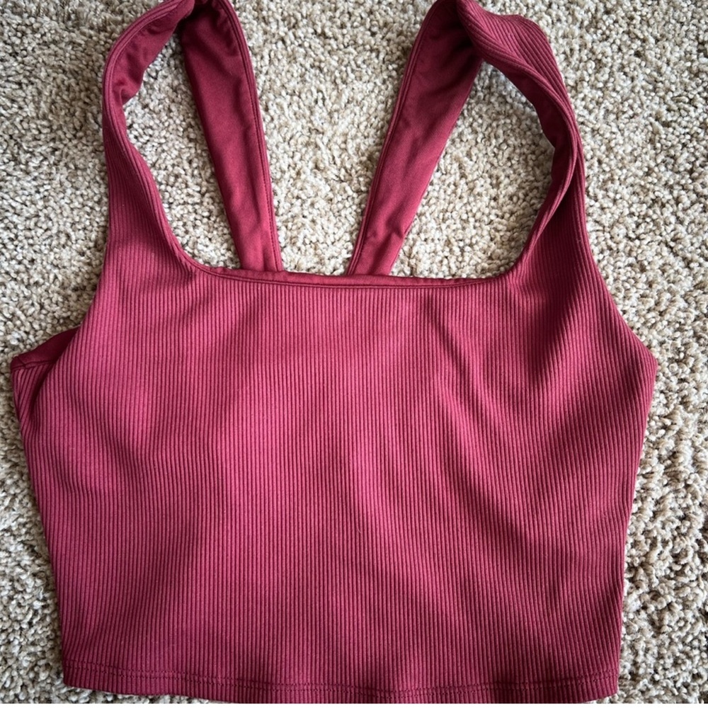 Alo Alosoft Ribbed Chic Bra Tank
